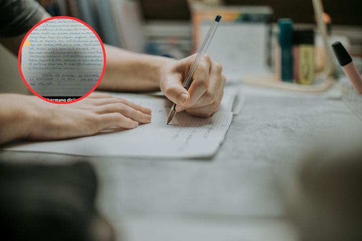 La respuesta de un alumno de 5º de Primaria a un examen.