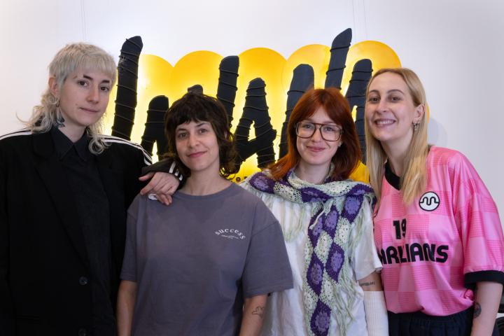 Raquel, Juls, Magüi y Sandra, componentes de Ginebras.