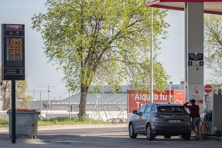 Una gasolinera de Madrid