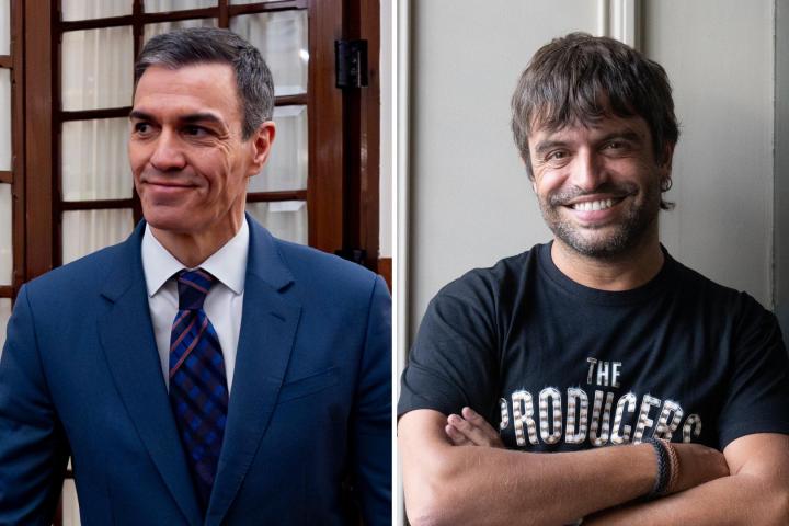 Fotomontaje de Pedro Sánchez y Manu Guix.