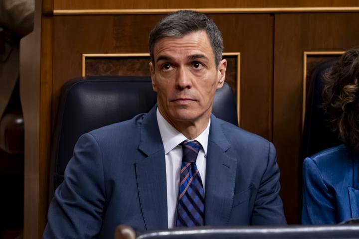 El presidente del Gobierno, Pedro Sánchez, en el Congreso, el pasado 18 de marzo.