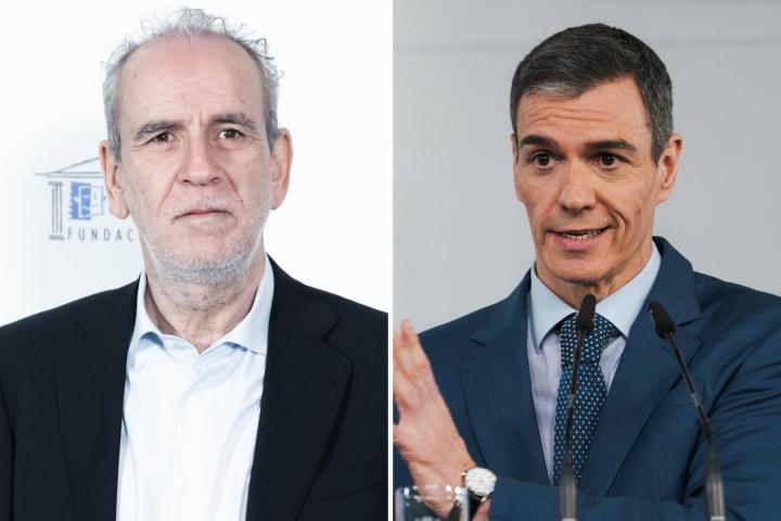 Guillermo Toledo y Pedro Sánchez.