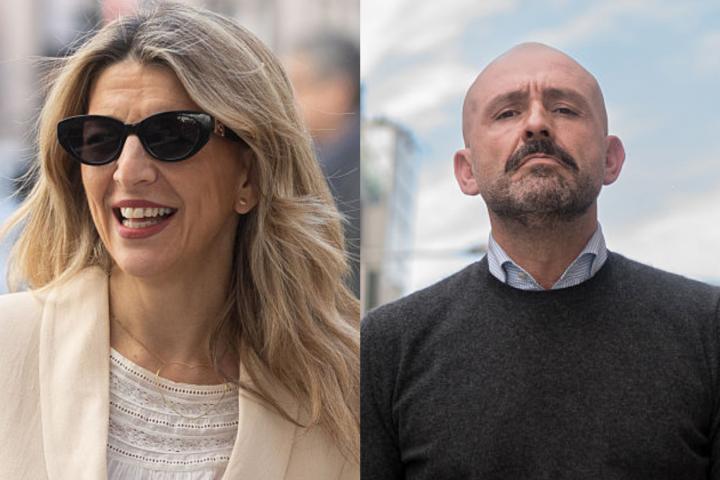 Yolanda Díaz y Jaime de los Santos