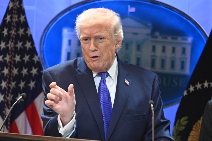 Imagen de archivo del presidente de EEUU, Donald Trump, en la Casa Blanca.