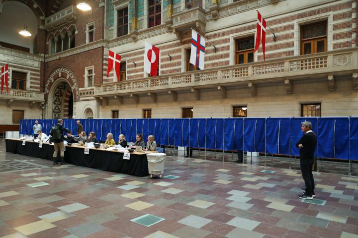 Imagen de un colegio electoral durante la jornada de este martes