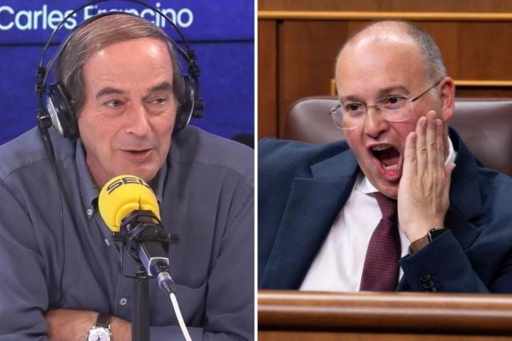 Isaías Lafuente, en una imagen de archivo, junto a Miguel Tellado