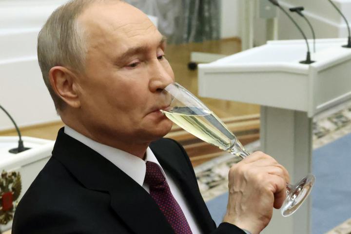 Putin durante una recepción oficial en Moscú