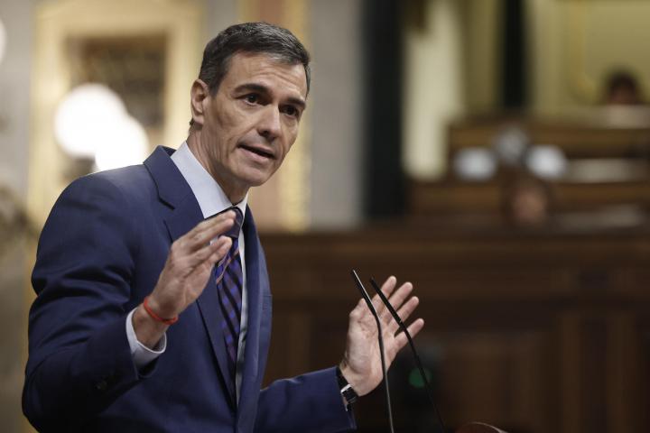 El presidente del Gobierno, Pedro Sánchez, comparece este miércoles ante el pleno del Congreso