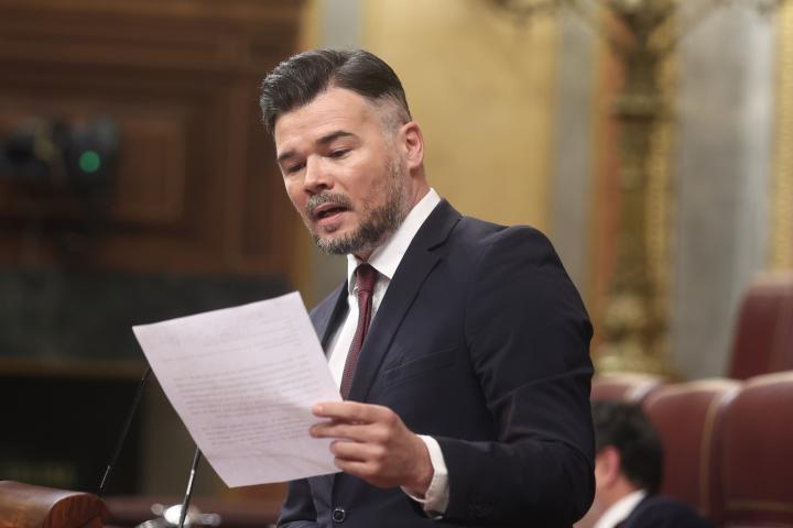 Gabriel Rufián en el Congreso.
