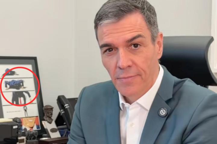 Pedro Sánchez, en su despacho, durante un vídeo publicado en su perfil oficial de TikTok.