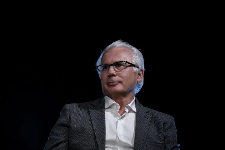 El juez Baltasar Garzón, durante la presentación de su libro "La encrucijada: Ideas y valores frente a la indiferencia", el 13 de diciembre de 2021, en Madrid.