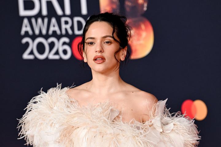 Rosalía, en la alfombra roja de los premios BRIT en febrero