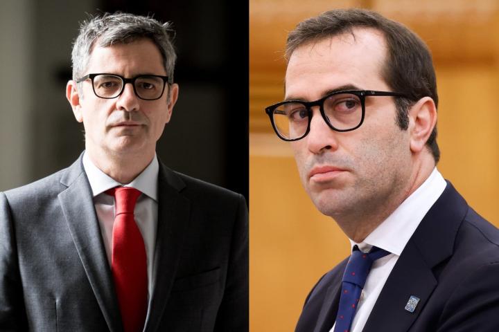 Félix Bolaños, ministro de Justicia, y Carlos Cuerpo, vicepresidente primero y ministro de Economía.