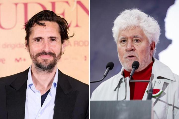 Juan Diego Botto, en una imagen de archivo, junto a Pedro Almodóvar