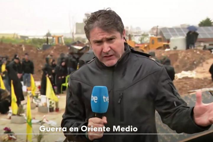 El periodista Óscar Mijallo, corresponsal de TVE en Beirut.