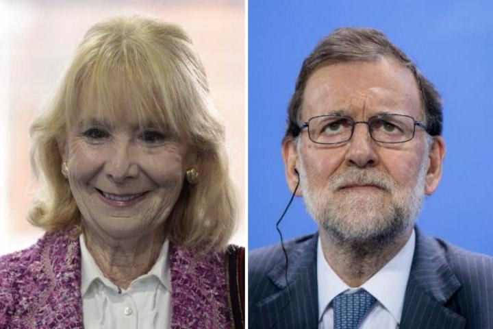 Esperanza Aguirre, en una imagen de archivo, junto a Mariano Rajoy