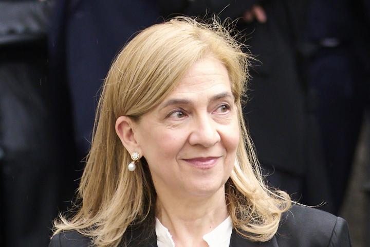 La infanta Cristina en el funeral de su primo Fernando Gómez-Acebo en abril de 2024