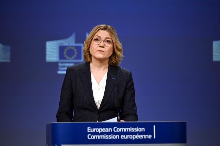 La vicepresidenta de la Comisión Europea para la Soberanía Digital, Henna Virkkunen