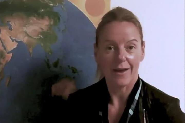 Romana Kofler, una de las responsables de la Oficina de Asuntos del Espacio Ultraterrestre de la ONU