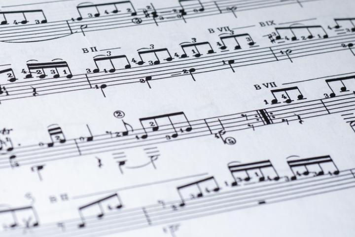 Una partitura, en una imagen de archivo