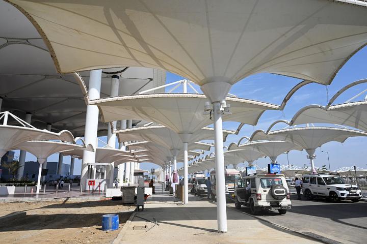 Aeropuerto Internacional de Noida, en India, en su reciente inauguración