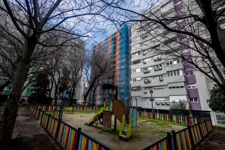 Bloque de viviendas en Orcasitas.