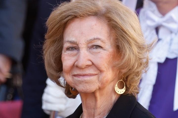 La reina Sofía en una procesión en Murcia en la Semana Santa de 2026