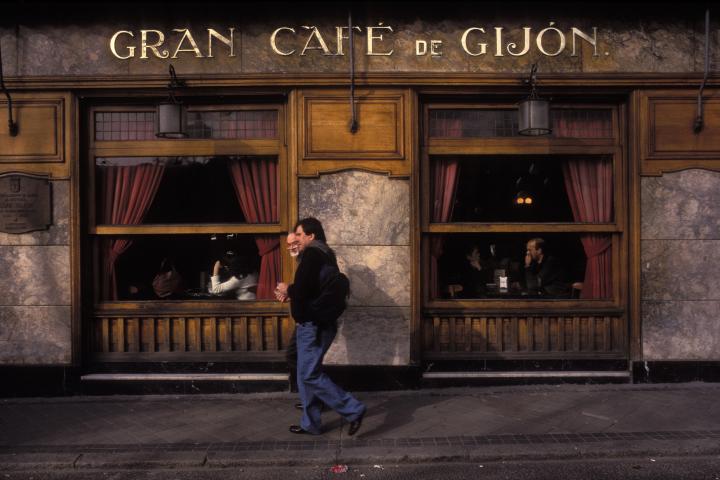 Foto de archivo del Café Gijón.