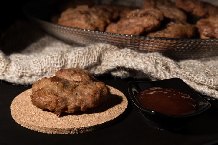 Filetes rusos con salsa barbacoa.