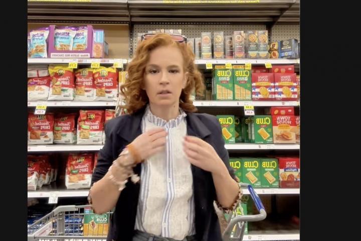 Cristina, española en un supermercado de EEUU.
