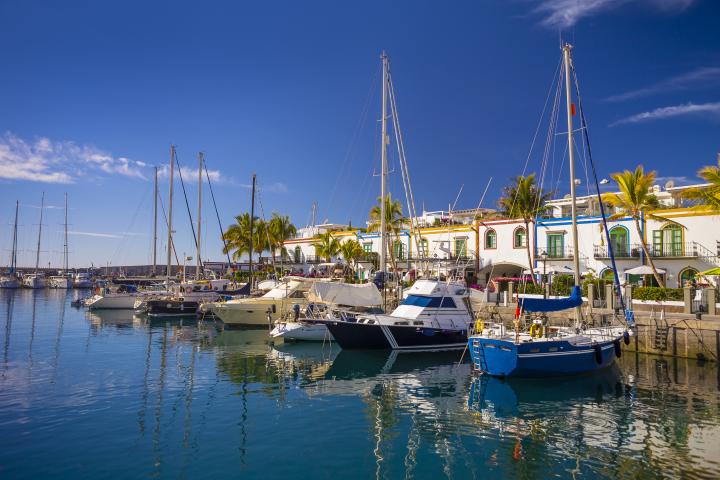 El puerto de Mogán en Gran Canaria.