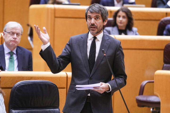 Ernest Urtasun, en el Senado el 7 de abril de 2026.