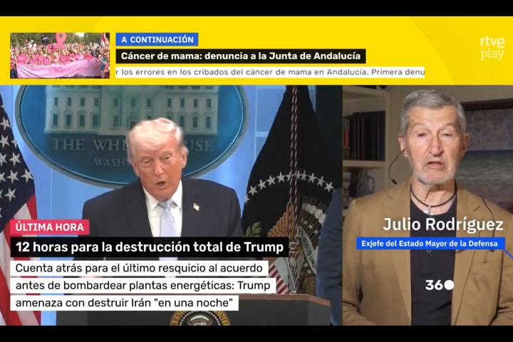Julio Rodríguez, ex jefe del Estado Mayor de la Defensa, en 'Mañaneros 360'