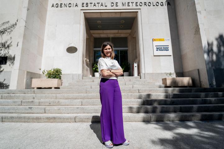 María José Rallo, en una imagen de archivo en la sede de AEMET en Madrid.