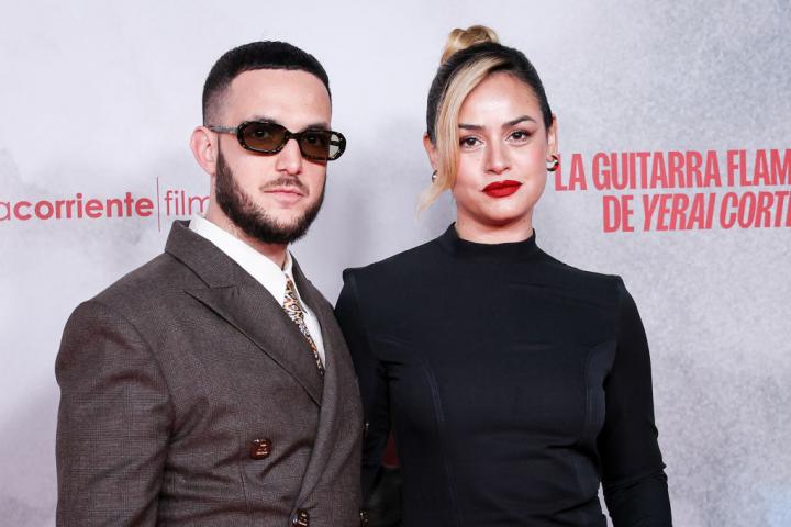 C. Tangana y Rocío Aguirre en la premiere de 'La guitarra flamenca de Yerai Cortés'.