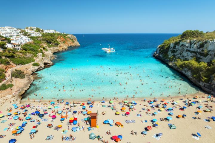 Una playa de Mallorca.