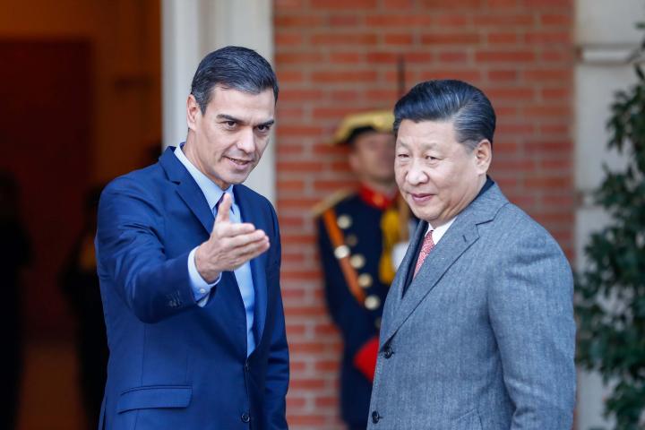 Foto de archivo de una de las reuniones entre Pedro Sánchez y el presidente de la República Popular de China, Xi Jinping.
