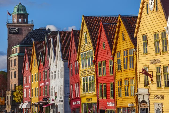 Imagen de la ciudad Noruega de Bergen.