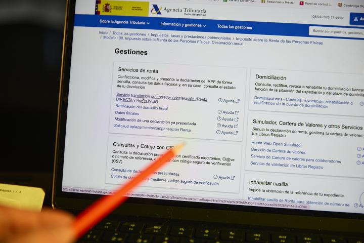 Página web de la Agencia Tributaria