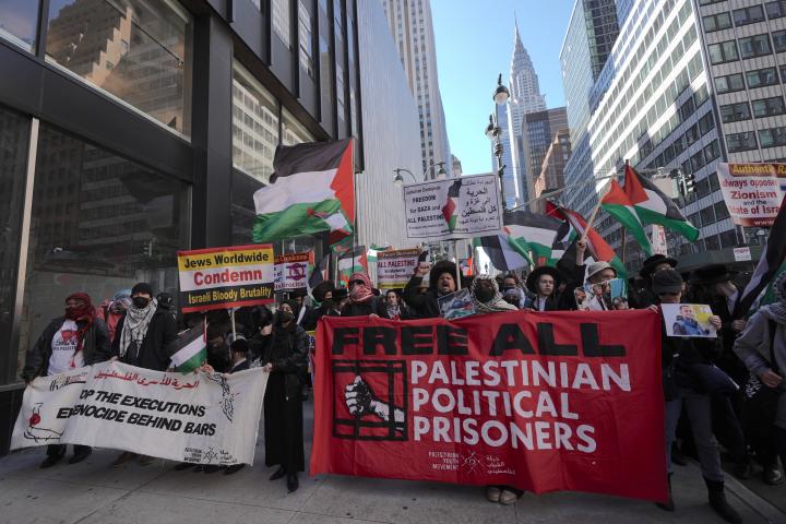 Manifestación pro-Palestina en Nueva York