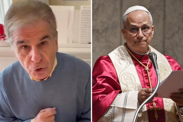 Pedro Ruiz y el papa León XIV.