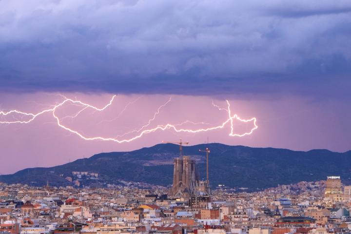 Una tormenta en Barcelona