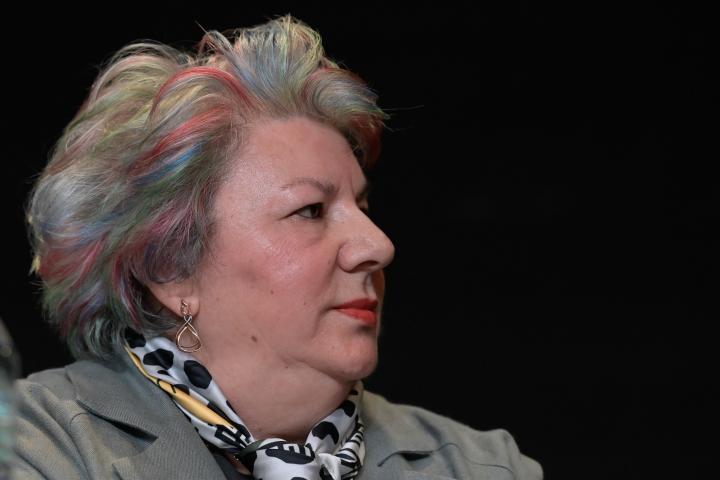 Dolores Vázquez, en una entrega de premios en Betanzos, su pueblo, en el año 2015.