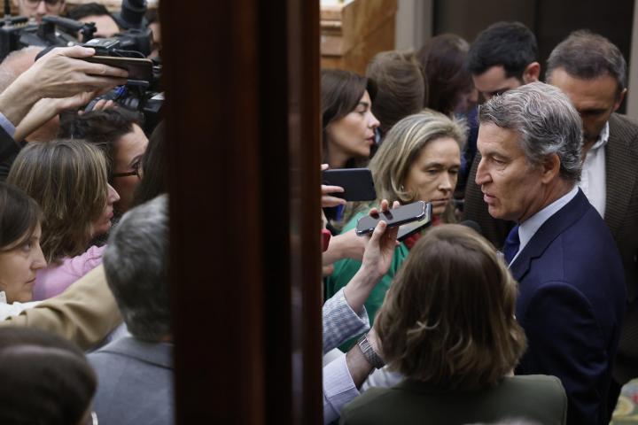 El líder del PP, Alberto Núñez Feijóo