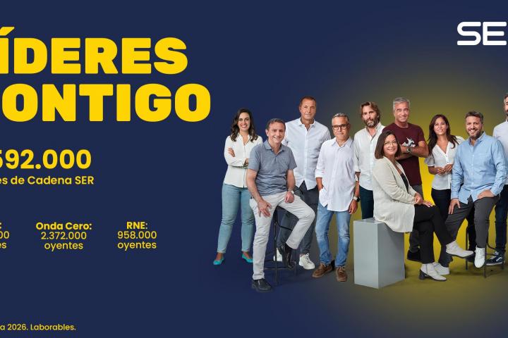 La SER, líder indiscutible con 4.592.000 oyentes