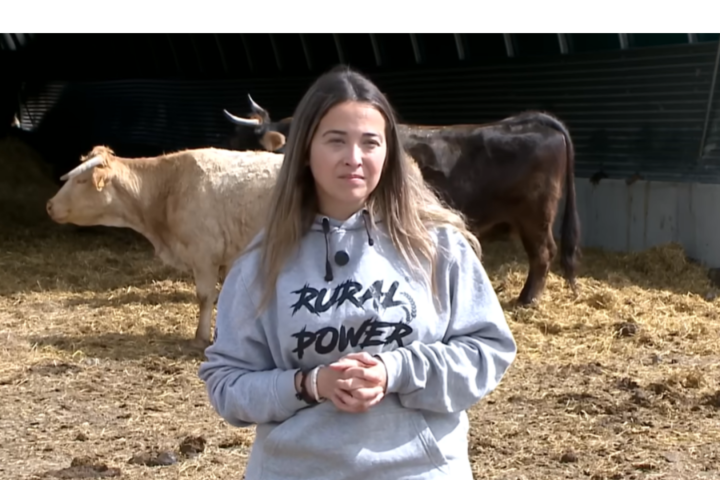 Miriam, ganadera burgalesa.