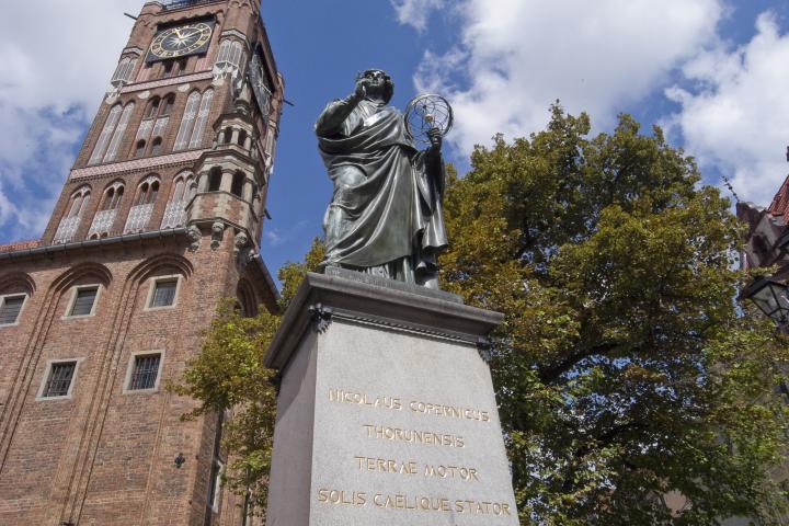 Monument to Copernico in Torun. Poland