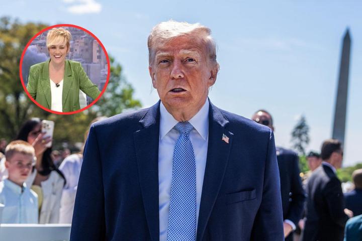 Cristina Pardo y Donald Trump.