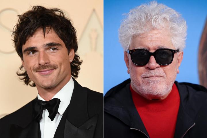 Jacob Elordi y Pedro Almodóvar, en imágenes de archivo