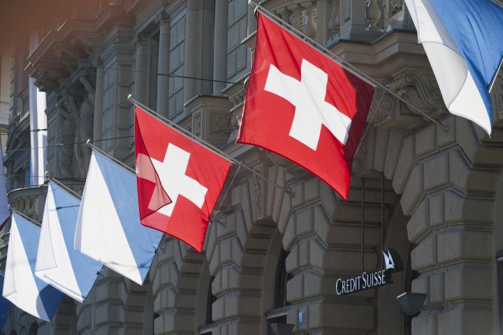 La bandera de Suiza.